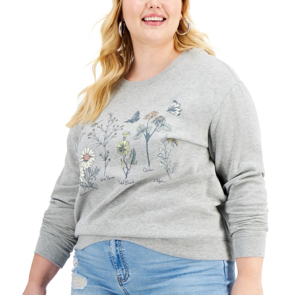 Love Tribe floral long sleeve sweatshirt 2X